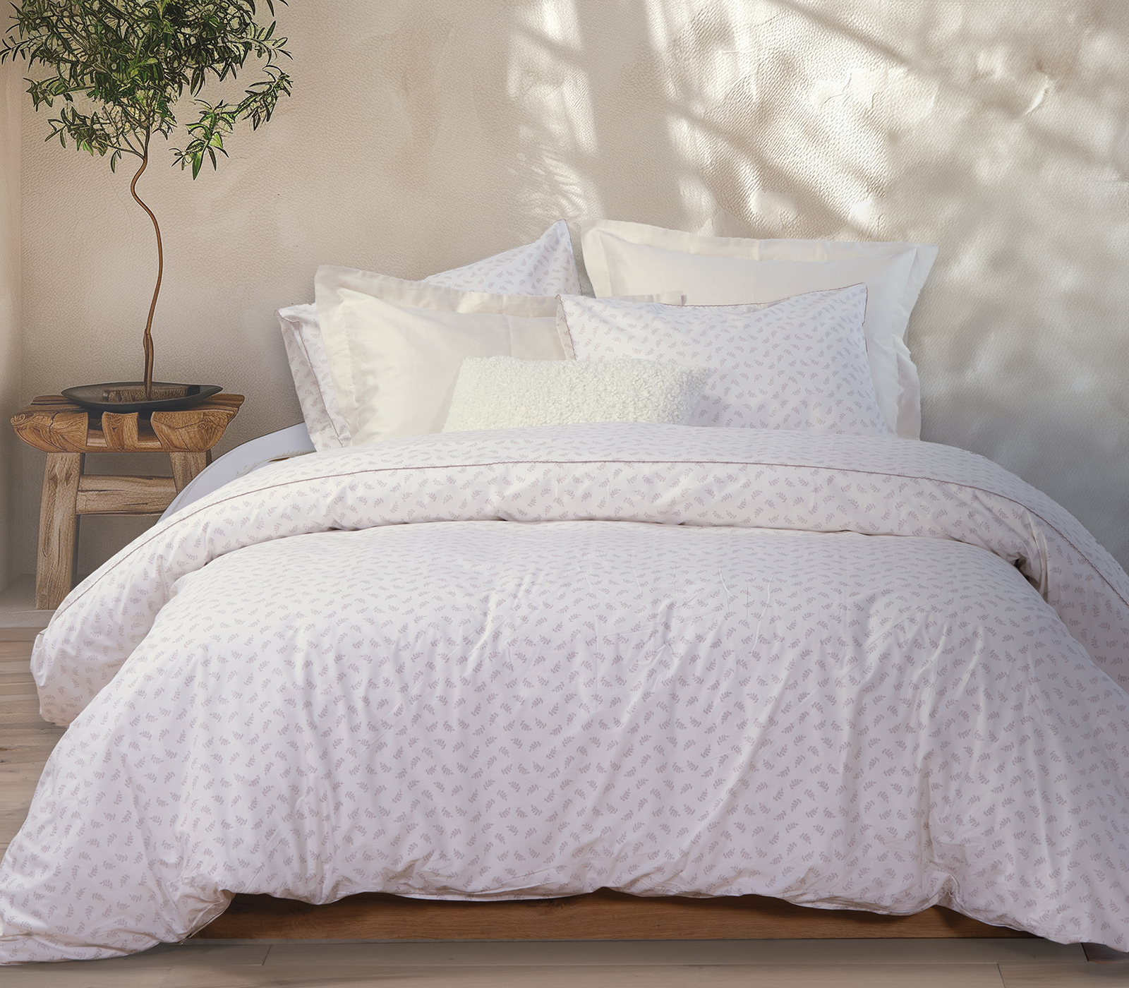  Παπλωματοθήκη Υπέρδιπλη Nef-Nef Homeware (Σετ) Amaranda 240X230 Beige