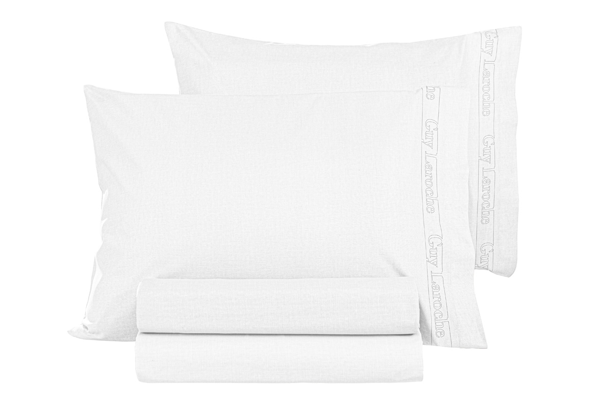 Σεντόνι King Size Guy Laroche Color Plus 240x270 White 