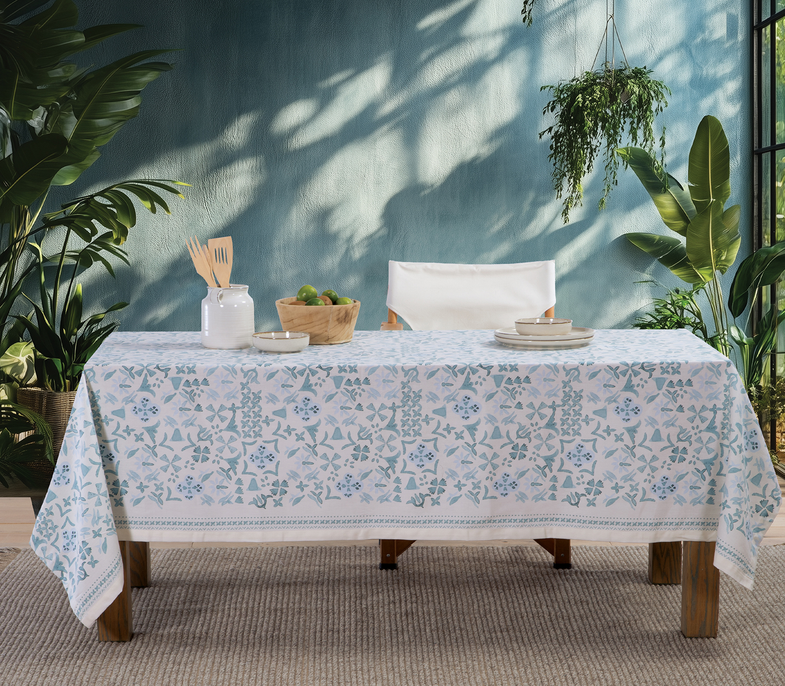  Τραπεζομάντηλο Nef-Nef Homeware Cyaner 140X140 Blue