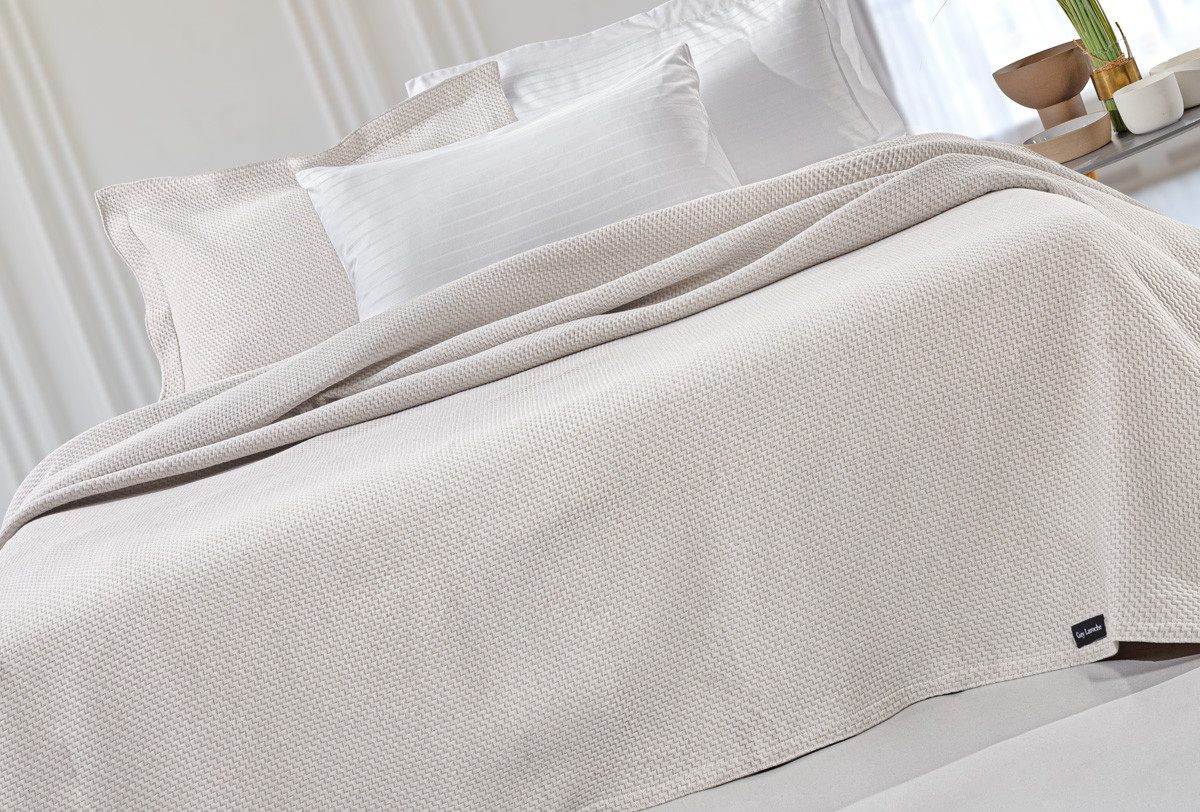 Κουβέρτα Hμίδιπλη Guy Laroche Slalom Ivory 180X260