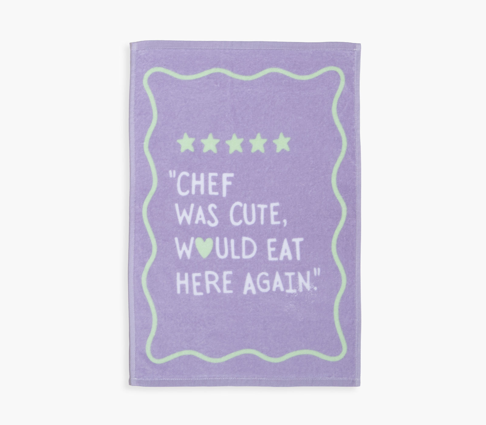 Ποτηρόπανο Nef-Nef Homeware Chef Was Cute 40Χ60 Mauve
