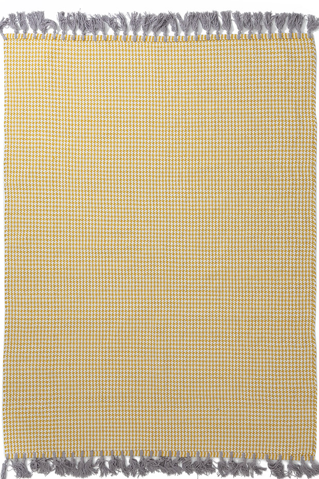 Χαλί Urban Cotton Kilim Royal Carpet 1.60X2.30 - Hounstooth Yellow