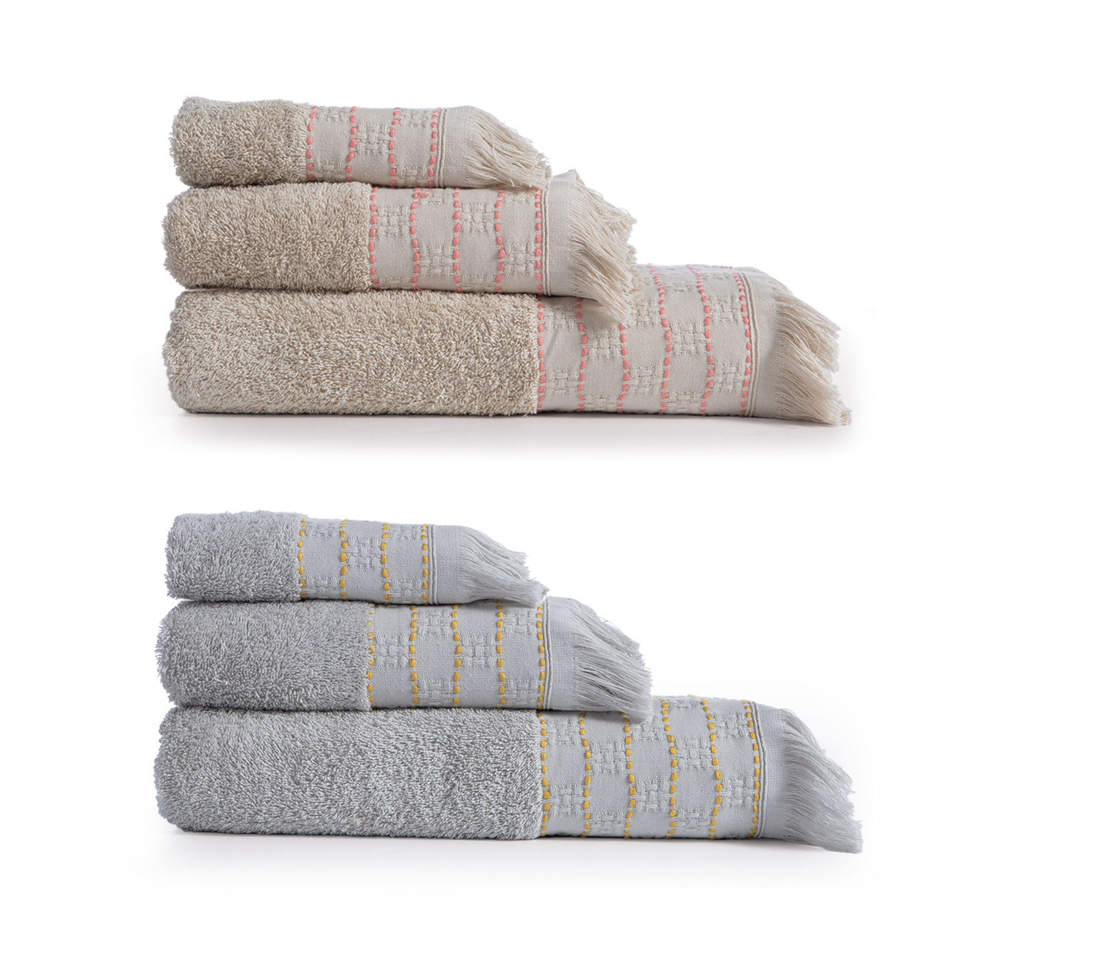 Σετ Πετσέτες Nef-Nef Homeware (3ΤΜΧ)  Quantro Beige