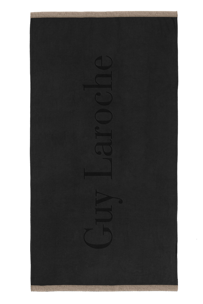 Πετσέτα Θαλάσσης Guy Laroche Silm Black 90x180