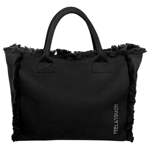 Τσάντα Ώμου Feel & Touch Caribbean Black 40x35x20cm