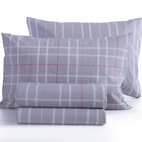Σεντόνια Μονά Nef-Nef Homeware (Σετ) 170Χ270 Highlar Grey