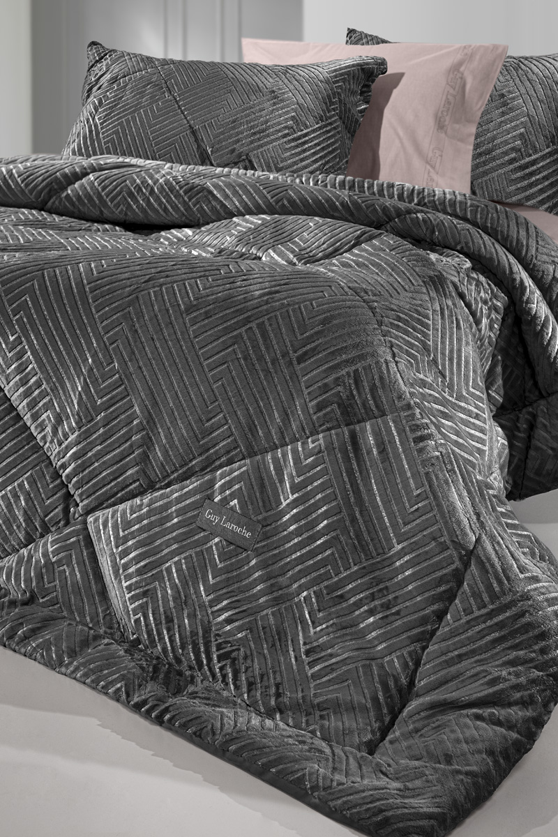 Κουβερτοπάπλωμα Υπέρδιπλο Guy Laroche York Anthracite 220X240