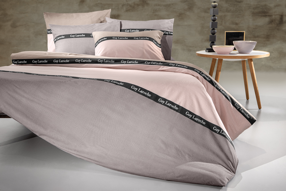 Σετ Σεντόνια Guy Laroche King Size Scope Dusty Pink 270X265