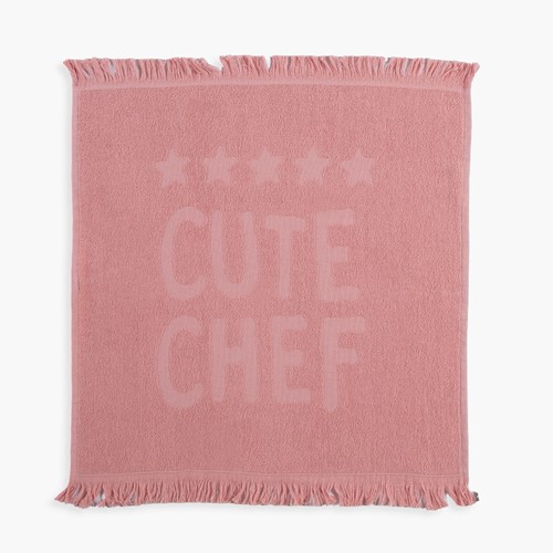 Ποτηρόπανο Nef-Nef Homeware Cute Chef 50x50 Pink