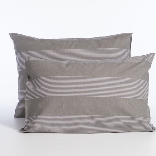 Μαξιλαροθήκη Nef-Nef Homeware Casual Stripe 52x72 D.Grey
