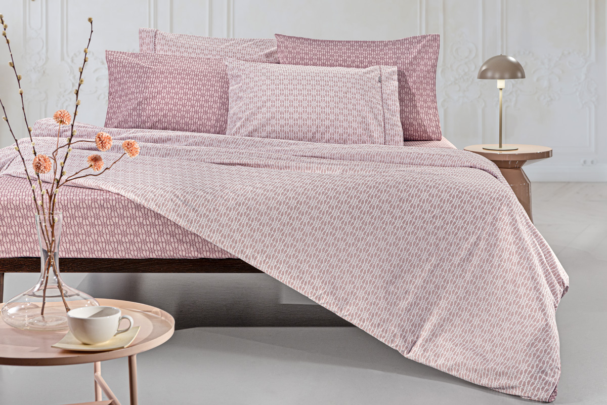 Σεντόνια King Size Guy Laroche (Σετ) Sandy Old Pink 270X265