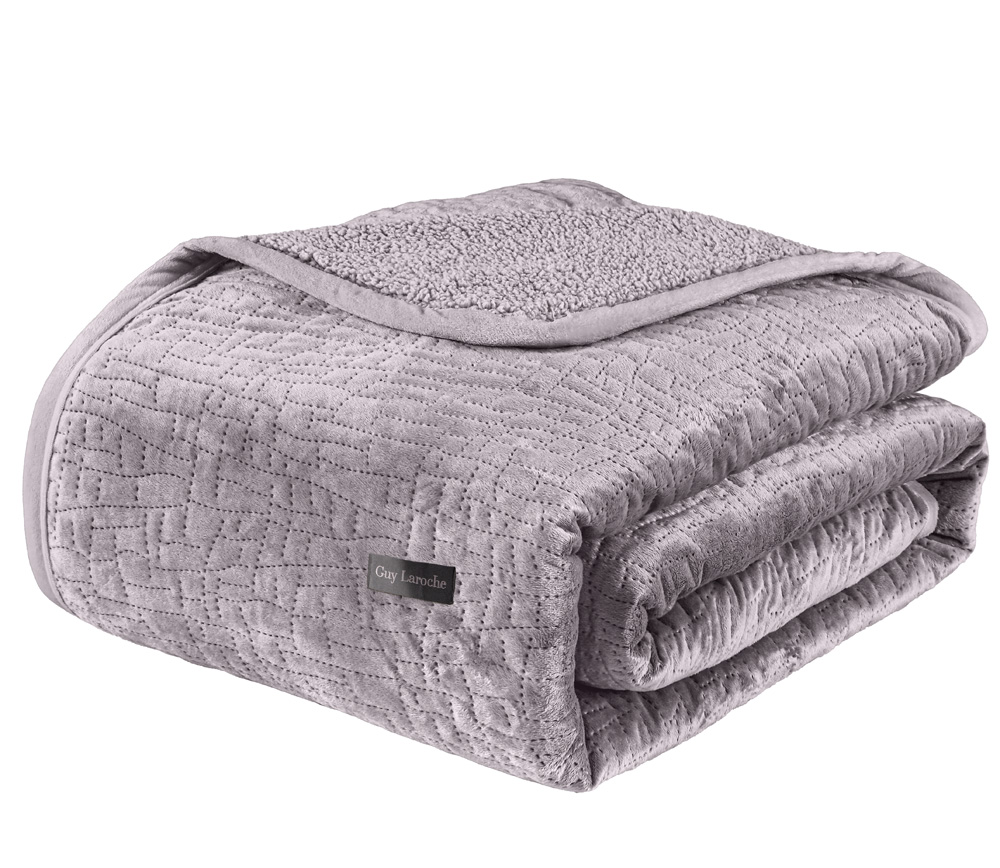 Κουβέρτα Μονή Guy Laroche (Σετ) Bolzano 160X220 Melanze
