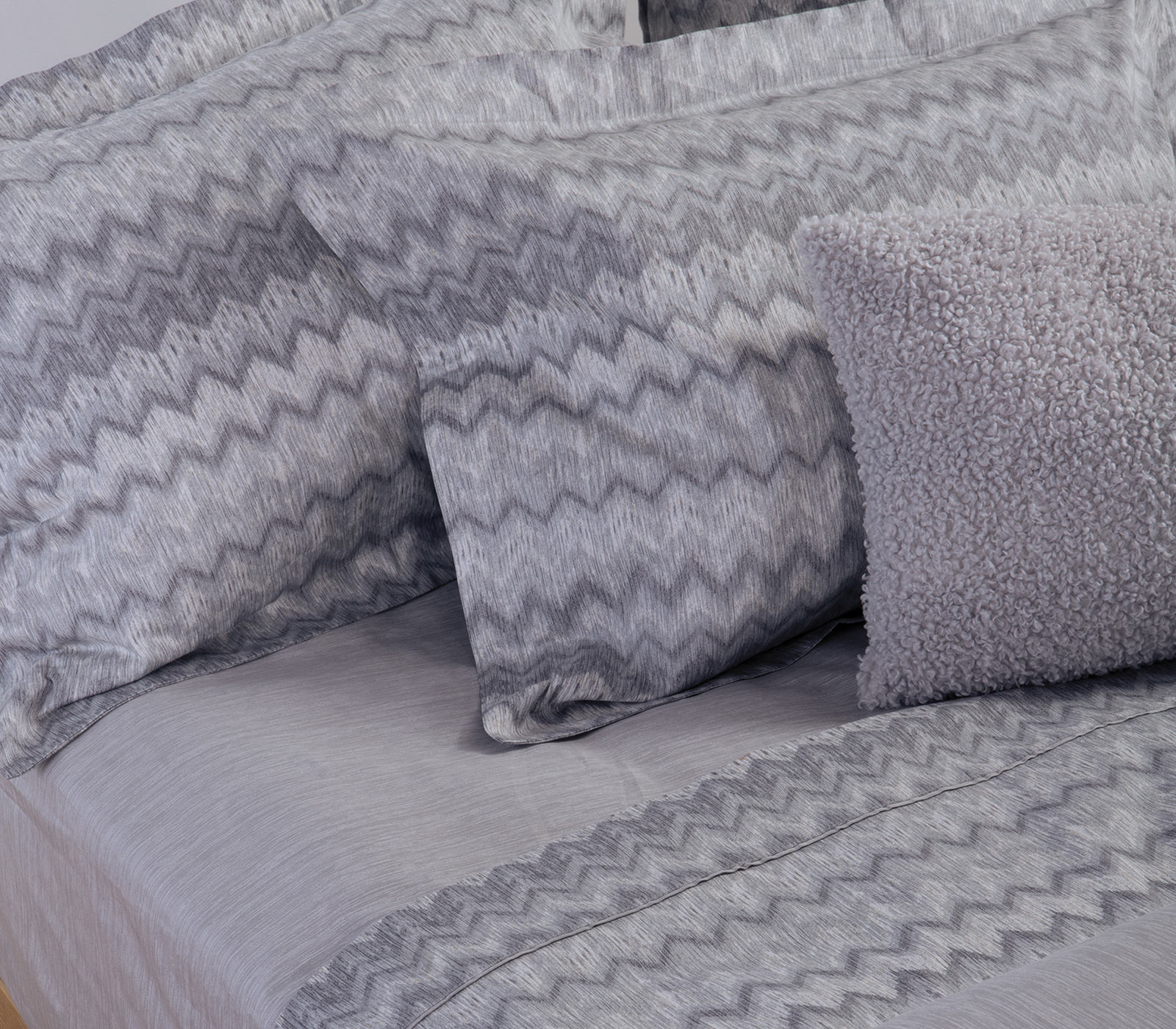 Σεντόνια Υπερδιπλα Nef-Nef Homeware (Σετ) Energy 240X270 Grey