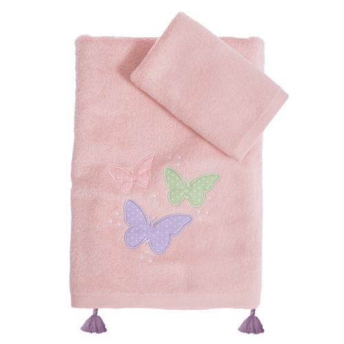 Βρεφικές Πετσέτες Nef-Nef Homeware (2ΤΜΧ) Wings Of Joy Pink