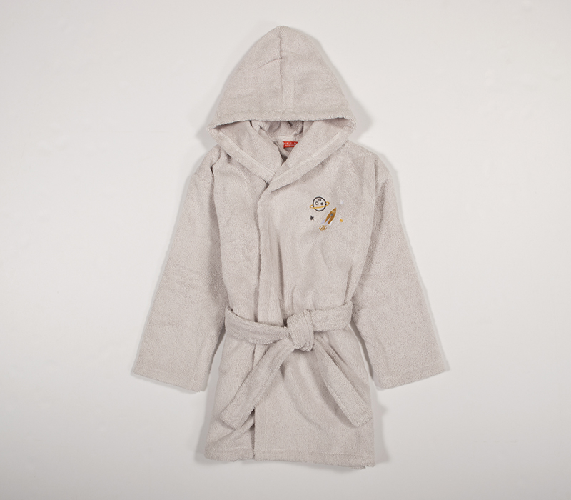 Βρεφικό Μπουρνούζι Nef-Nef Homeware My Universe Grey 02