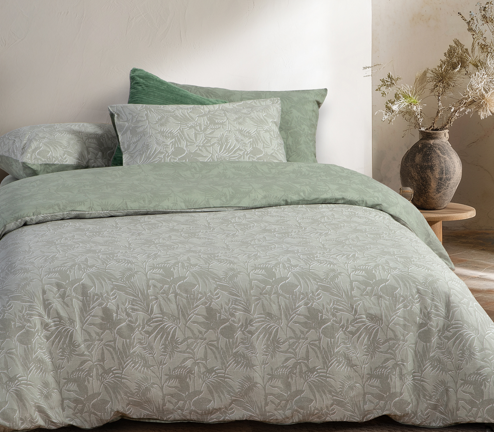 Σεντόνια Μονά Nef-Nef Homeware με λάστιχο 170x270  Dazier Green 