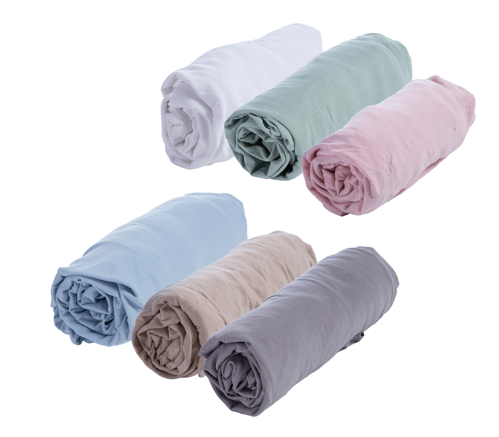  Σεντόνι Κούνιας Nef-Nef Homeware Mε λάστιχο Jersey 70X140+20 Light Grey