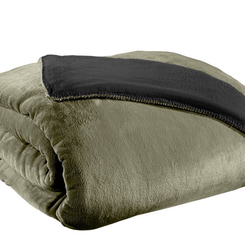 Koυβέρτα Βελούδινη Guy Laroche Μονή (Σετ) 160Χ240 Velvet Khaki