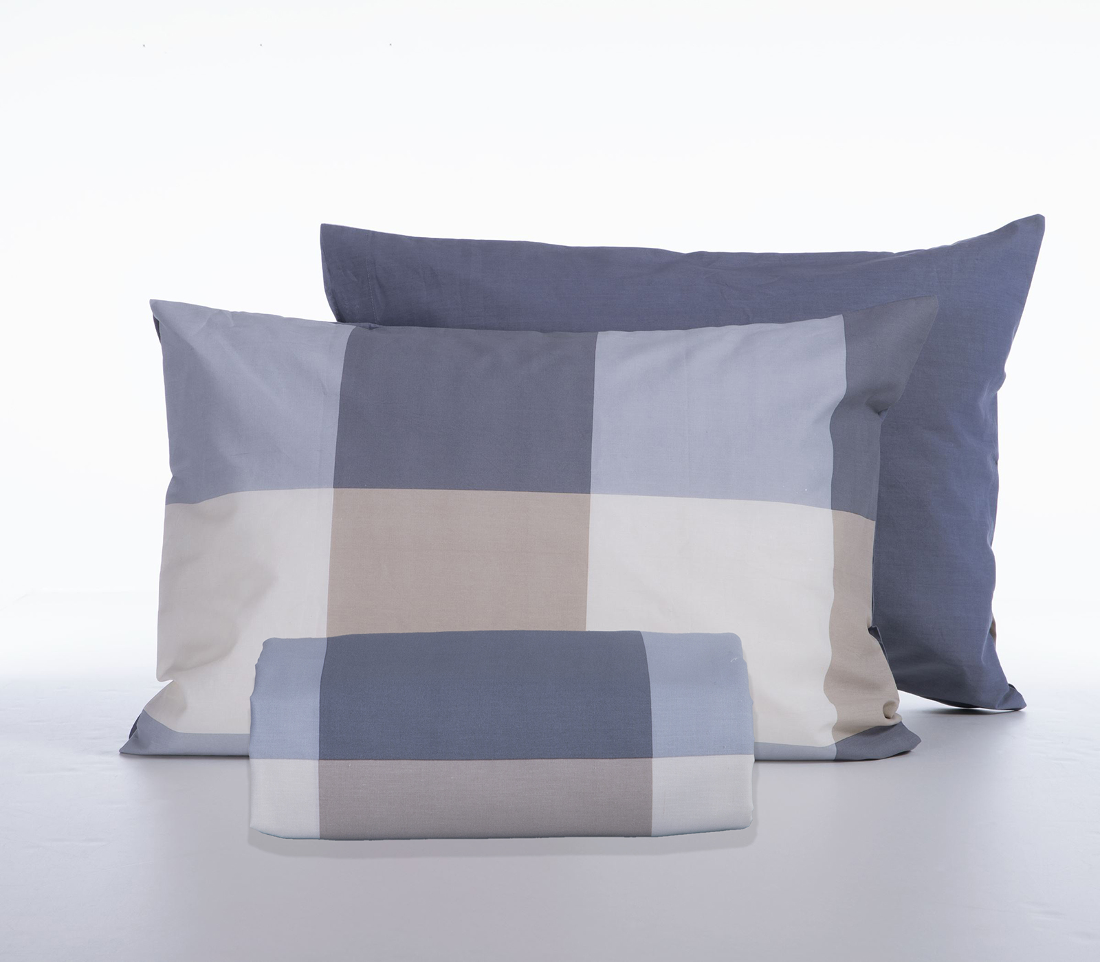 Παπλωματοθήκη Υπέρδιπλη Nef-Nef Homeware (Σετ) Casual Check 240x230 Denim