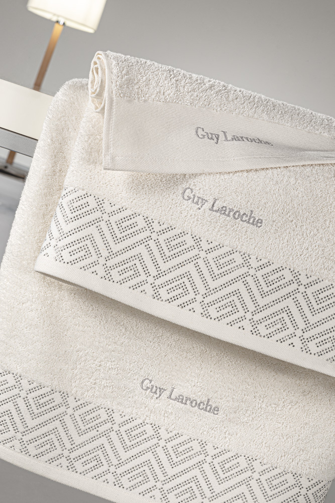 Σετ Πετσέτες Guy Laroche Emblem 3τμχ Ivory 