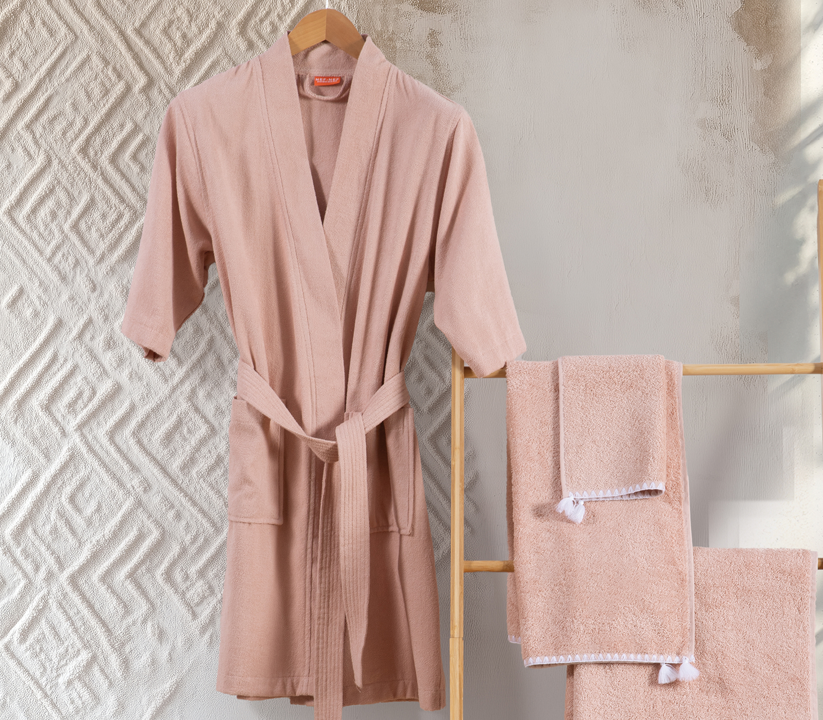 Μπουρνούζι Nef-Nef Homeware Morena Small Pink