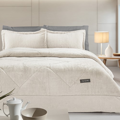 Κουβερτοπάπλωμα Υπέρδιπλο Guy Laroche Moore Ivory 220X240