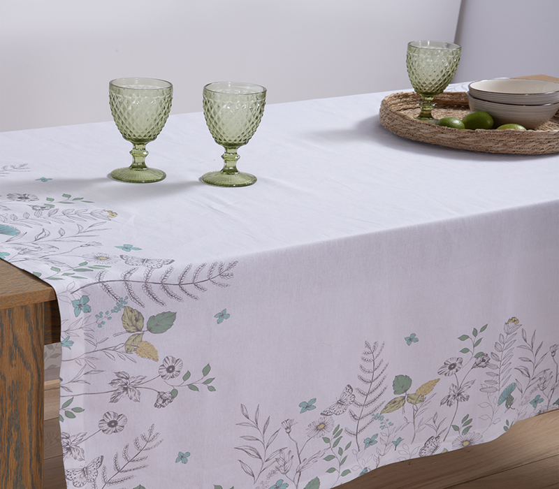 Τραπεζομάντηλο Nef-Nef Spring Mood 140x240 Ecru