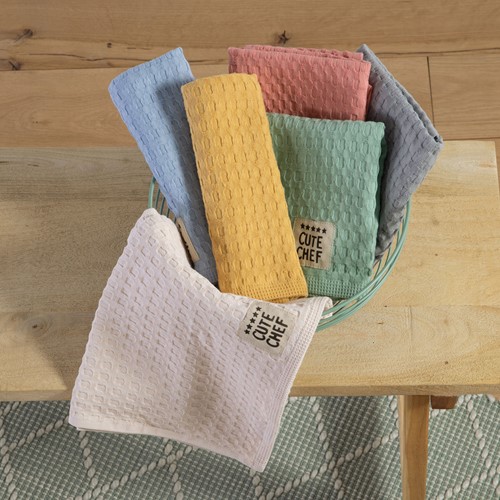 Ποτηρόπανο Nef-Nef Homeware Cute Chef 45X68 Ecru