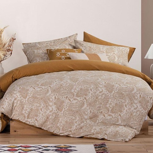 Σεντόνια Φανελένια Μονά Nef-Nef Homeware (Σετ) Honor 160x260 Mustard