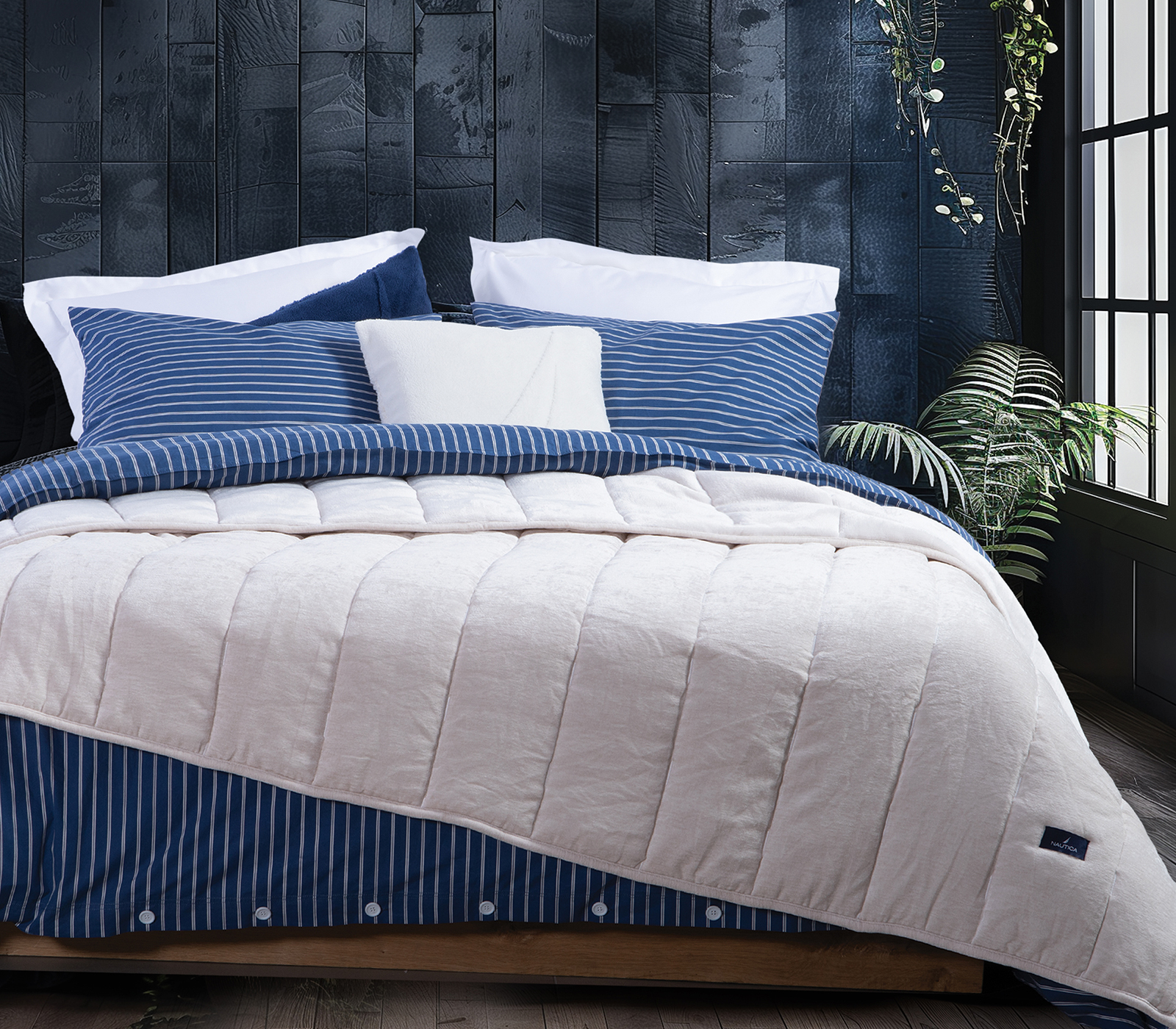 Κουβερτοπάπλωμα Υπέρδιπλο Nef-Nef Homeware Nau Coast 240X220 Ecru
