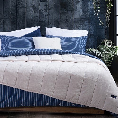 Κουβερτοπάπλωμα Υπέρδιπλο Nef-Nef Homeware Nau Coast 240X220 Ecru