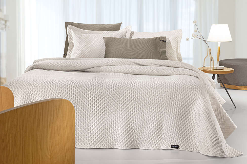 Κουβερλί King Size Guy Laroche (Σετ) Hamptons 250X240 Natural