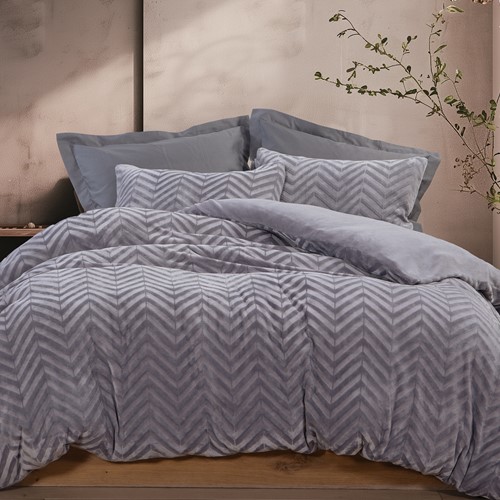 Παπλωματοθήκη Μονή Nef-Nef Homeware (Σετ) Carmen 160X220 Grey