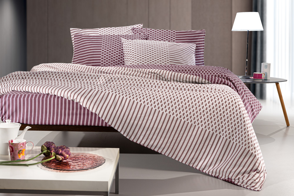 Σεντόνια King Size  Guy Laroche (Σετ) Galleon Amethyst 180x265 με λάστιχο