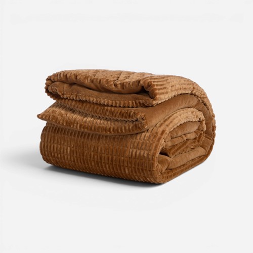 Υπέρδιπλο Κουβερτοπάπλωμα Nef-Nef Homeware Elaisa 220x240 Camel