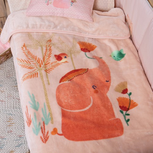 Βρεφική Κουβέρτα Αγκαλιάς Nef-Nef Homeware Indonesia 75X100 Salmon