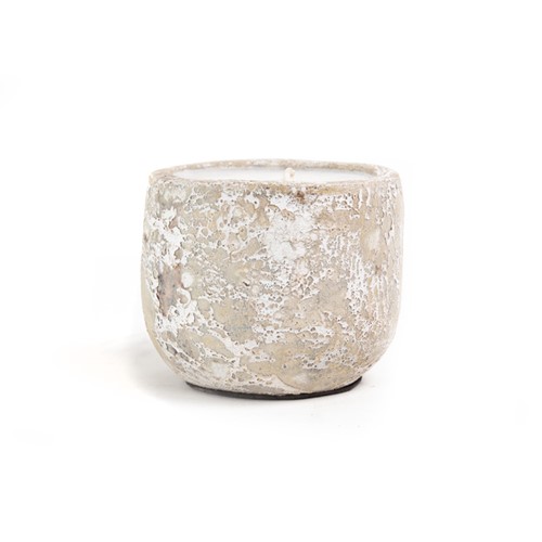 Κεραμικό Κηροπήγιο Mingi White Classic Large (15x15x14) Soulworks