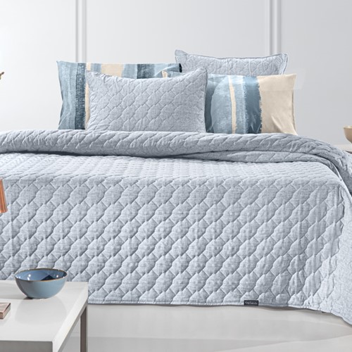 Κουβερλί Υπέρδιπλο Guy Laroche (Σετ) Kiara 220X240 Blue