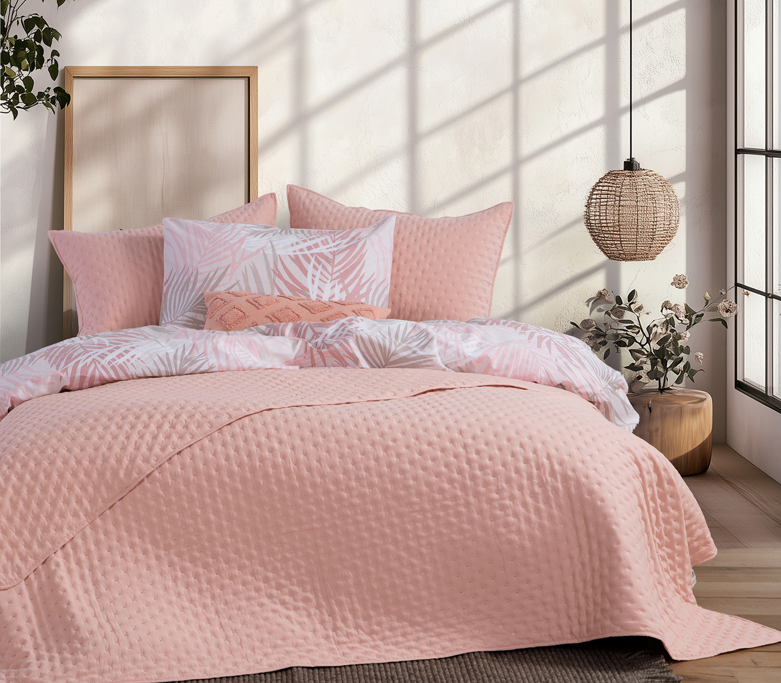 Κουβερλί Υπέρδιπλο Nef-Nef Homeware Valia 230x240 Peach