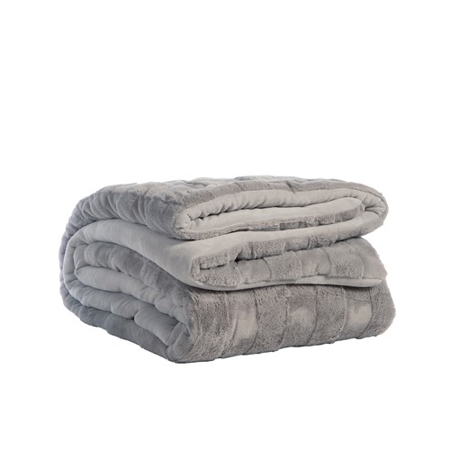 Κουβερτοπάπλωμα Υπέρδιπλο Nef-Nef Homeware Wave 220x240 Grey