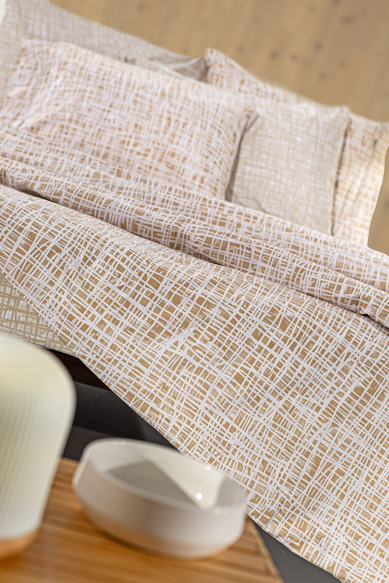 Σεντόνια Υπέρδιπλα Guy Laroche (Σετ) Code Caramel 170X200+32 Με Λάστιχο 