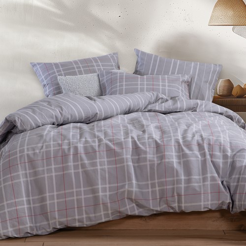 Σεντόνια Μονά Nef-Nef Homeware (Σετ) 170Χ270 Highlar Grey