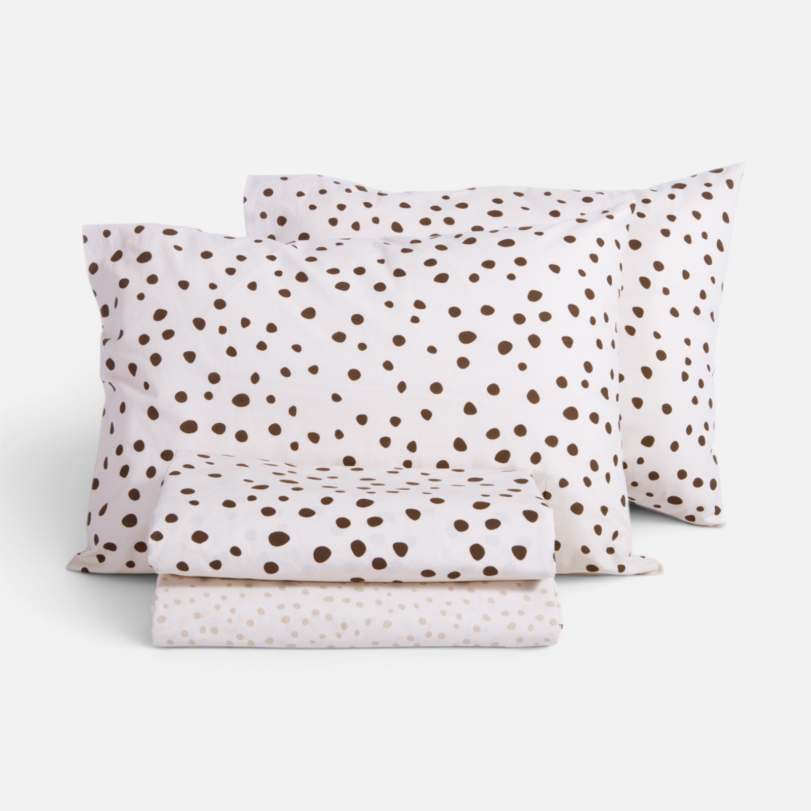 Υπέρδιπλα Σεντόνια Nef-Nef Homeware Βαμβακερά (Σετ) με Λάστιχο Trust Ecru