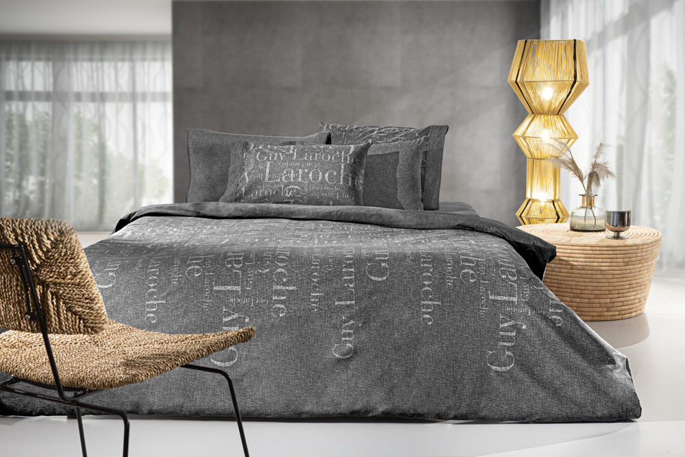 Σεντόνια King Size Guy Laroche Φανέλα (Σετ) Brand Carbon 270X265