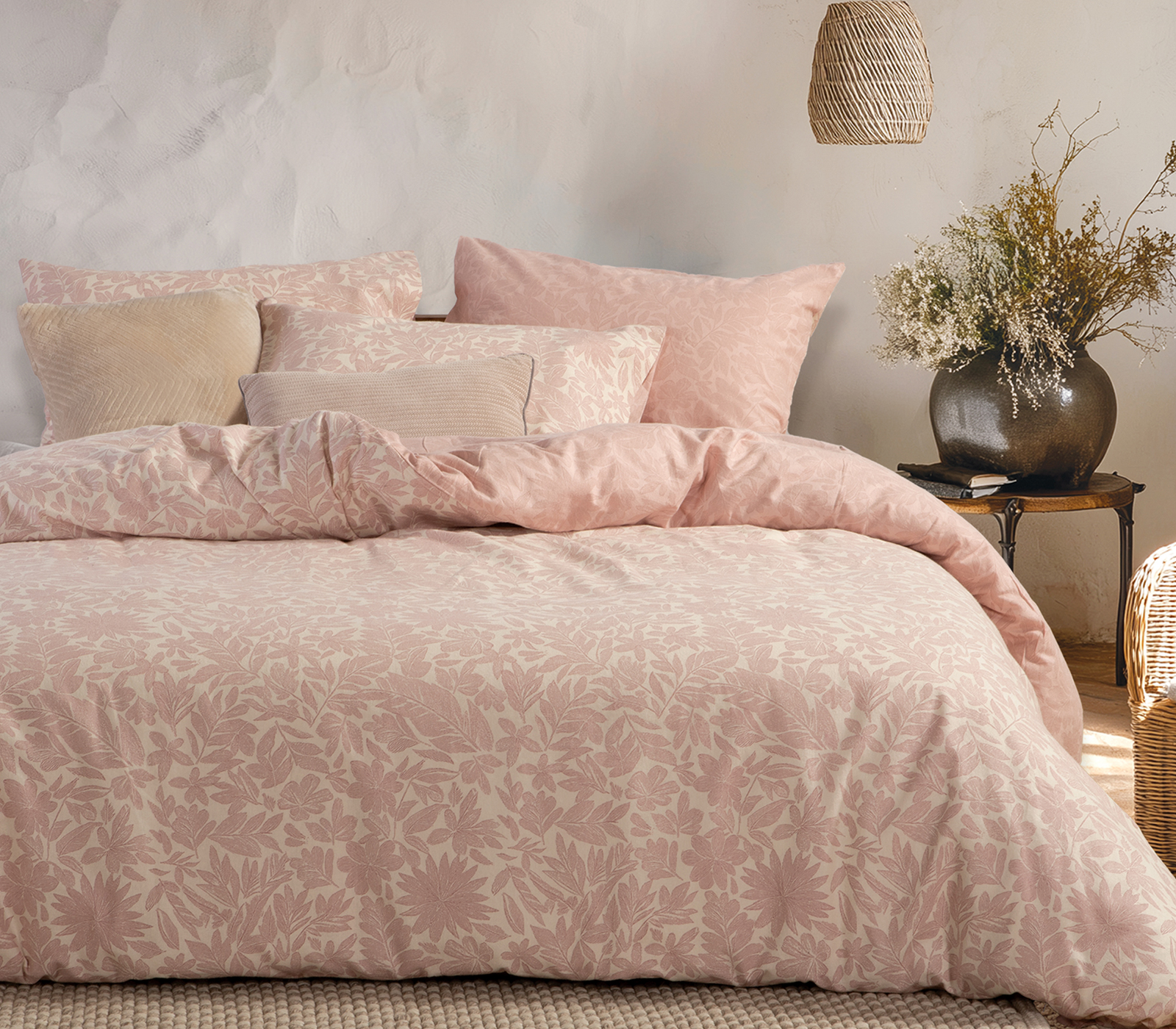 Σεντόνια Φανελένια Μονά Nef-Nef Homeware (Σετ)  Issual 160x260 Pink