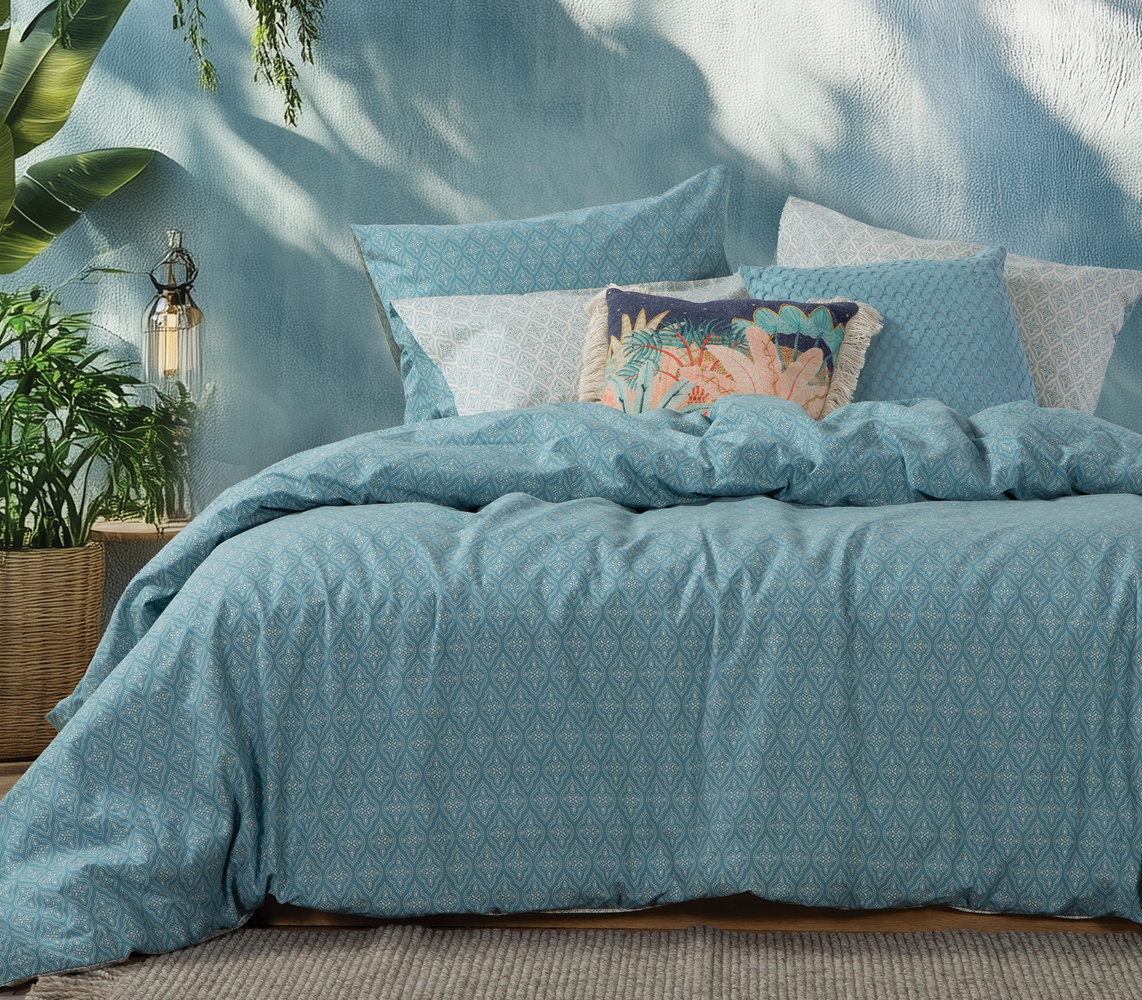 Μαξιλαροθήκη Nef-Nef Homeware Sorento 52x72 Blue