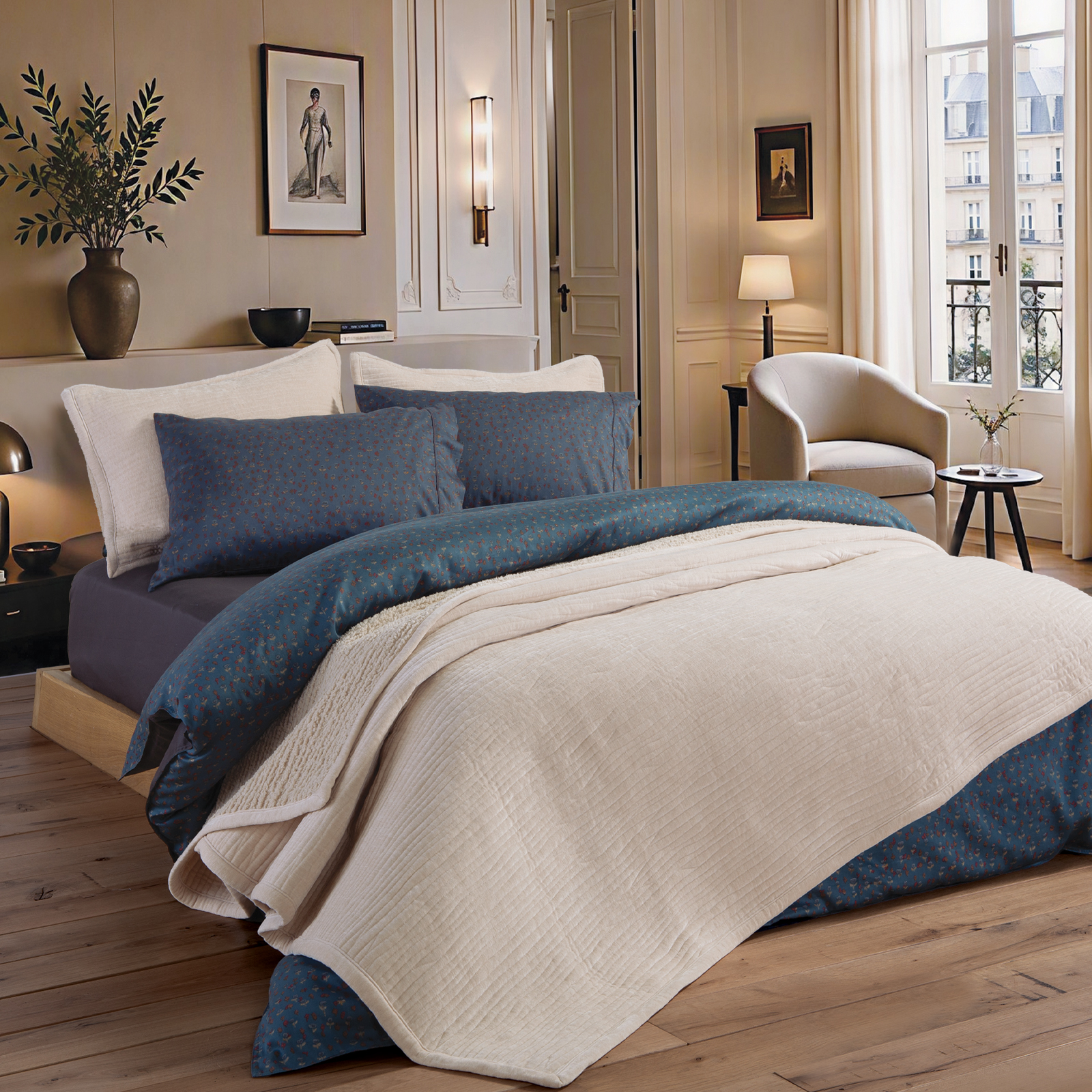 Κουβερλί Υπέρδιπλο Nef-Nef Homeware Elements - Brave 230x240 Cream