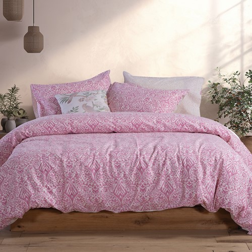 Σεντόνια King Size Nef-Nef Homeware (Σετ) Με Λάστιχο Jetrix 180x200+35 Berry