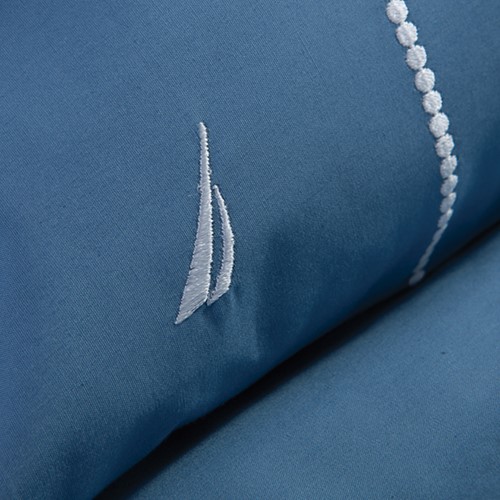 Σεντόνια Υπέρδιπλα Nef-Nef Homeware (Σετ) Nautica - Nau Wave Solid 240Χ270 Blue