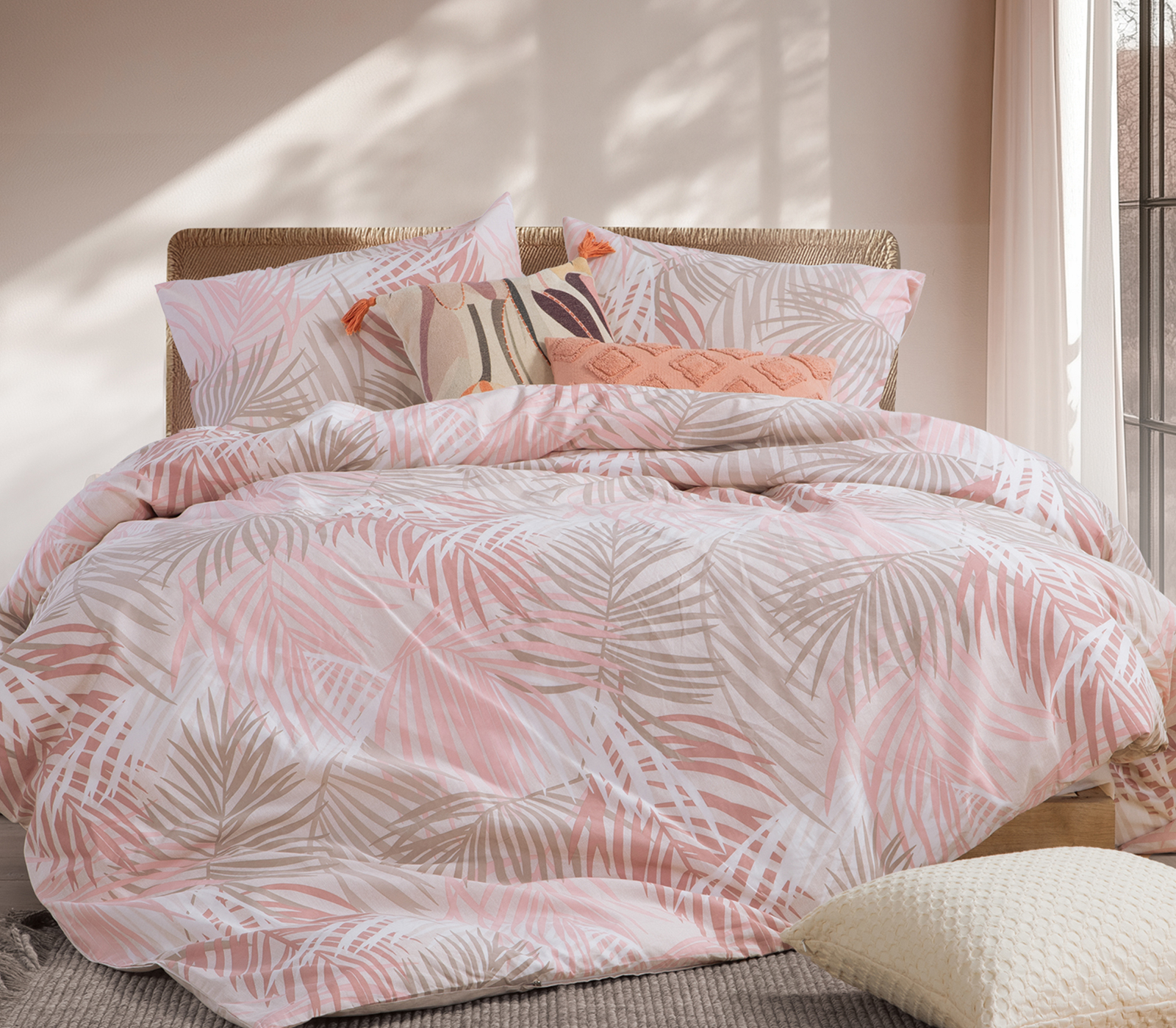 Σεντόνια Υπερδιπλα Nef-Nef Homeware  (Σετ) Amazon 240Χ270 Peach